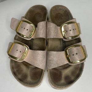 Birkenstock Arizona Big Buckle Metallic Sandals